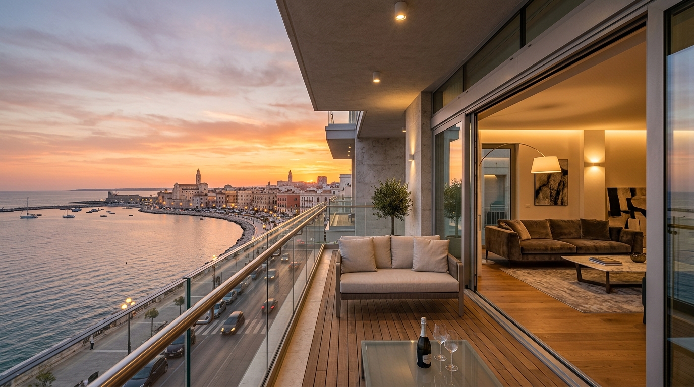 Attico di lusso a Bari con vista sul lungomare